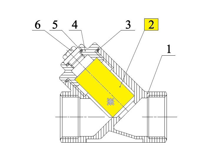 Screen for Y-strainer 230 3/4'' - Mesh 1 mm